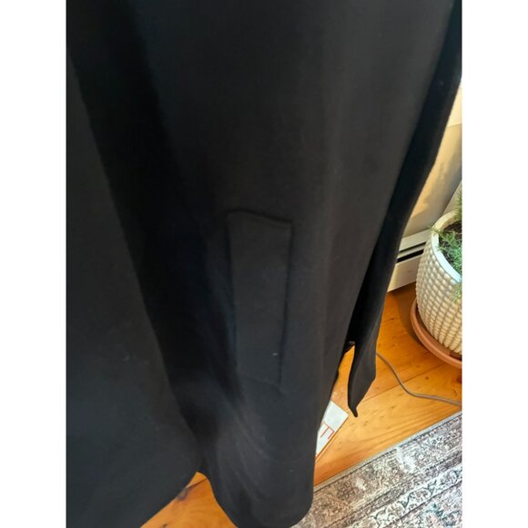 Vintage Jones New York Long Black Heavy Wool Coat size L/XL - Picture 4 of 9